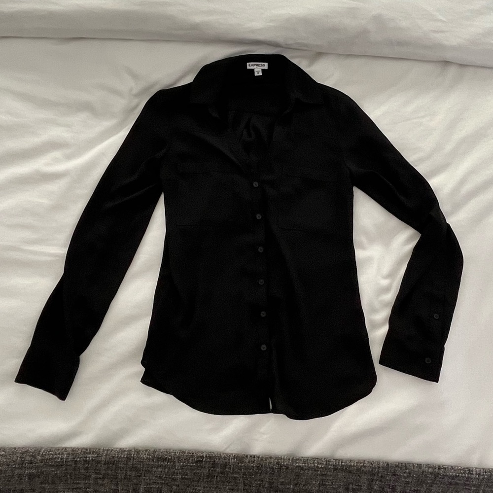 Express Button Down Blouse